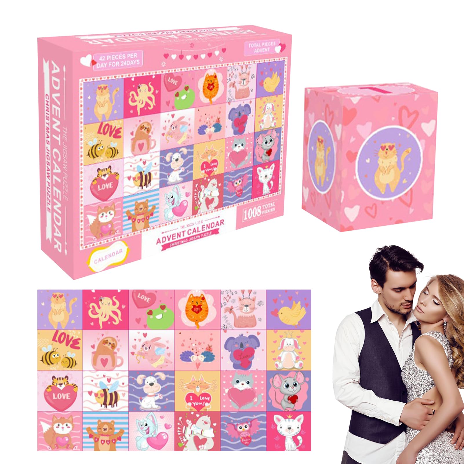 Amazon.com: Valentines Day Countdown Calendar, Countdown Puzzle